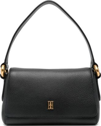 By Malene Birger Borsa a spalla con placca logo - Nero