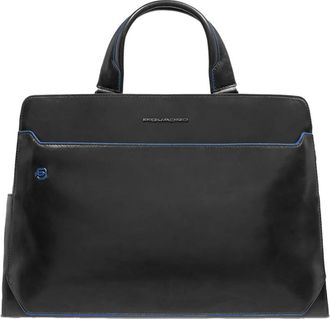 Piquadro Tassen, Heren, Zwart, ONE Size, Leer, Personaliseerbare Laptoptas 15,6