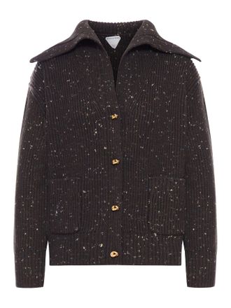 Bottega Veneta RIBBED CARDIGAN WITH WIDE NECK - Bottega Veneta - Woman