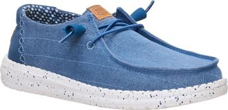 HeyDude Wendy Chambray Textiel Vrouwen Ensign Blauwe Loafers