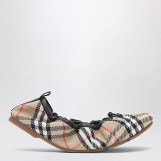 Burberry Fawn Check ballet flats beige