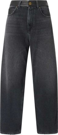 Pinko Pinko, Jeans, Dames, Zwart, W25, Katoen, Straight Jeans
