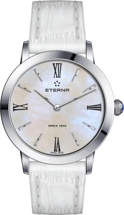 Eterna Eternity Lady - Dames - Horloges - Wit - ONE Size - Leer - Accessoires