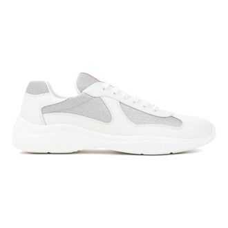 Prada Sneakers, male, Multicolor, Size: 8 US White Sneakers Americas Cup Style