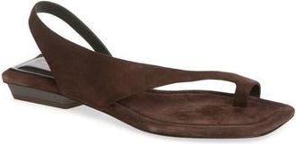 Rag & Bone Live Flat Sandal in Dark Chocolate Suede at Nordstrom, Size 10.5Us