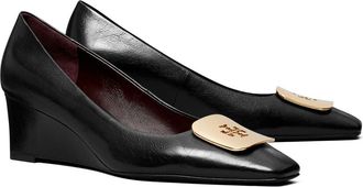 Tory Burch Georgia Wedge Pump in Perfect Black at Nordstrom, Size 5.5