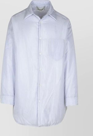 Maison Margiela cupro shirt striped pattern