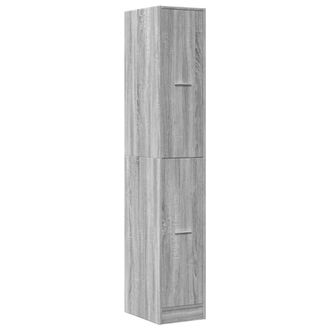 Berkfield Home Elegant Apothecary Cabinet&not;Grey Sonoma 30x41x174.5 cm Engineered Wood in Grey