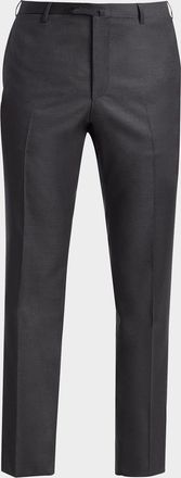 Isaia Men & apos;s Gregory Basic Wool Trousers