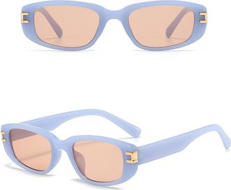 Generic Fashion For Womens Sunglasses Rectangle Shape UV400 Mens Sun glasses Seaside Beach Eyewear,Blue Tea 2026