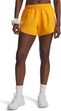 Under Armour Womens Fly by Shorts, (793) Squad Orange / / Reflective, S