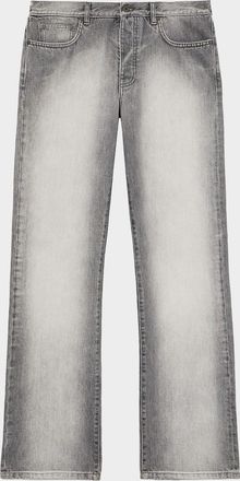 Off-white Diagonal Embroidery Slim Relaxed-Fit Jeans