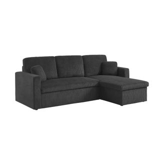 Sweeek Sof&aacute; cama esquinero reversible con espacio de almacenamiento, 3