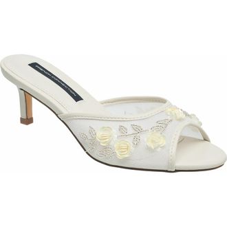 French Connection Ritz Mesh Kitten Heel in White at Nordstrom, Size 10
