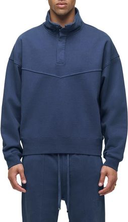 Hudson Passion Quarter-Snap Top in Azul at Nordstrom, Size Xx-Large