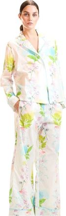 Cynthia Rowley Jardin PJ Top - Dames - Pyjama - Veelkleurig - S - Nachtkleding