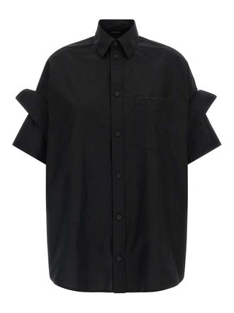 Balenciaga Turned-Up Cuffed Shirt