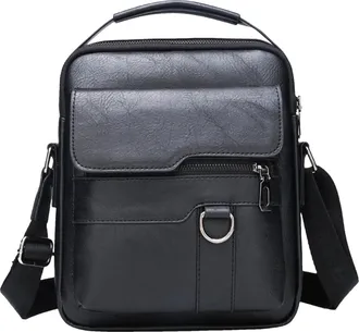 Generic Mens Sling Bag - Large Capacity Messenger Bag, Retro Lightweight Travel Bags, Multi Pocket Hiking | Functional Pack For Commuting Camping Cycling Outd