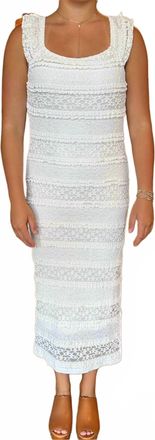 Sadie & Sage Light Of The World Midi Dress In White