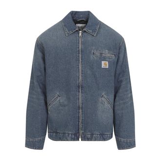 Carhartt Work in Progress OG Detroit Jacket - Heren - Spijkerjassen - Blauw - S - Katoen - Jassen