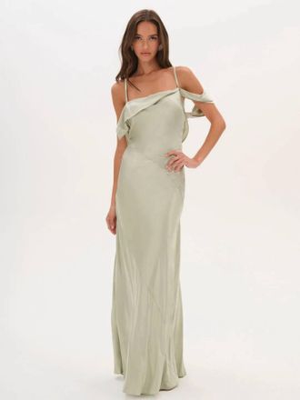 For Love & Lemons Jewel Maxi Dress In Sage