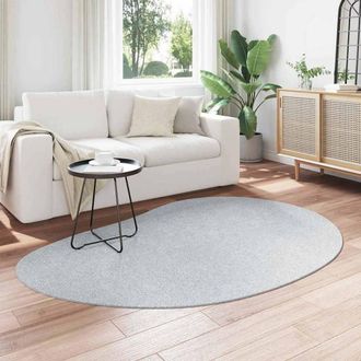 Berkfield Home Modern Area Rug Grey 140x200 cm Polyester Non-Slip | Size: Medium