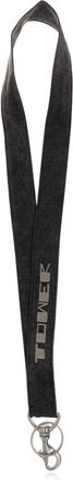 Rick Owens Sleutelhanger Lanyard - unisex - Accessoires - Zwart - Maat: ONE Size Katoen