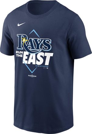 Nike Tampa Bay Rays 2026 NL East Division Champions Nike Mens MLB T-Shirt in Blue | N19944BRAW-HX8