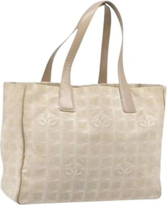 Chanel Pre-owned Tote Bags, female, Beige, Size: ONE SIZE Pre-owned Vintage Tote Bag