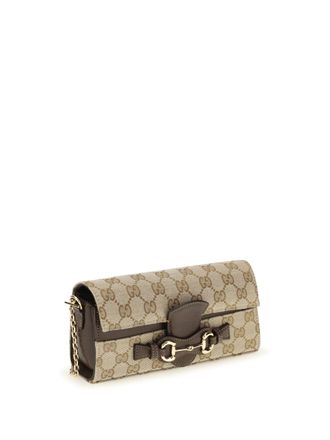 Gucci GG Chain Wallet - Beige