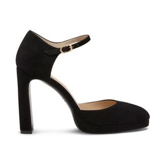 Stuart Weitzman Babette Platform Pump - female - Stuart Weitzman - Pumps - Black - 5 1/2 UK - Shoes