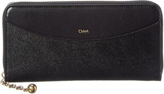 Chlo&eacute; Leather Zip Around Wallet