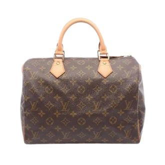 Louis Vuitton Pre-owned Speedy 30 Monogram Handbag - Dames - Pre-owned - Bruin - Maat: ONE Size Leer