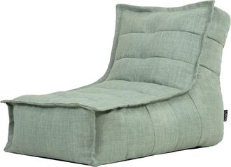 Icon Brand Puf chaise longue verde salvia para interior y exterior