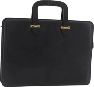 Ferragamo Pre-owned Business Bag - Dames - Vintage Handtas - Zwart - ONE Size - Leer - Vintage