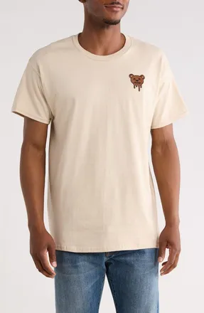 Riot Society Melting Teddy Cotton Graphic T-Shirt in Cream at Nordstrom Rack, Size Xx-Large