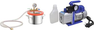 vidaXL Furniture Limited - C&aacute;mara De Vac&iacute;o Con Bomba De Una Etapa 3,7 L