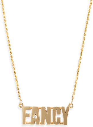 Established Diamond Pendant Necklace in Yellow Gold/Fancy at Nordstrom