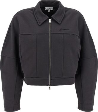 Ganni Heavy Terry Jersey Bomber Jacket