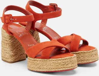Christian Louboutin Calakala suede espadrille sandals