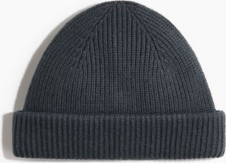 H&M M&uuml;tze in Rippstrick - Grau