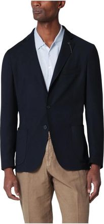 Santaniello Giacca Sartoriale - Heren - Blazers - Zwart - L - Leer - Jassen