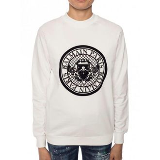 Balmain Crew Neck Logo Sweatshirt