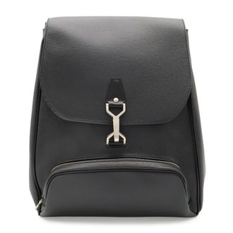 Louis Vuitton Ardoise Black Taiga Leather Leather Backpack (Pre-Owned)