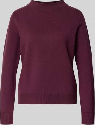 Betty Barclay Strickpullover mit gerippten Abschlüssen in Bordeaux, Größe 36
