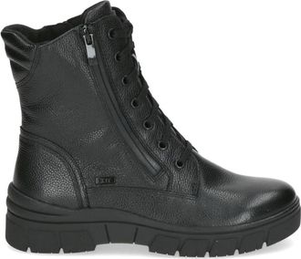 Caprice Zwarte Casual Gesloten Booties Vrouwen - Dames - Veterlaarzen - Zwart - 36 EU - Schoenen