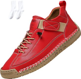 Generic Comfort Wear Orthopedic Shoes, Women Men Orthopedic Support Handmade Leather Shoes, Soft Comfort Orthopedics Support, Slip On Flat Loafers (P10,42)