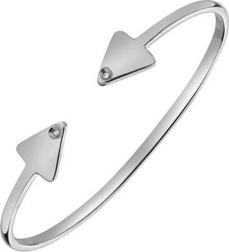 LuvMyJewelry Arrow of Light 0.02 Ct Diamond Bangle in 925 Sterling Silver at Nordstrom