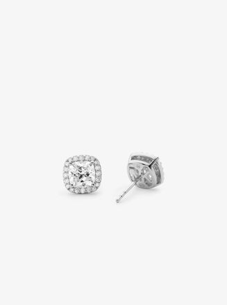Michael Kors Precious Metal-Plated Sterling Silver Pav&eacute; Stud Earrings