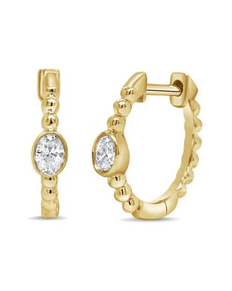 Sabrina Designs 14K 0.13 Ct. Tw. Diamond Huggie Earrings